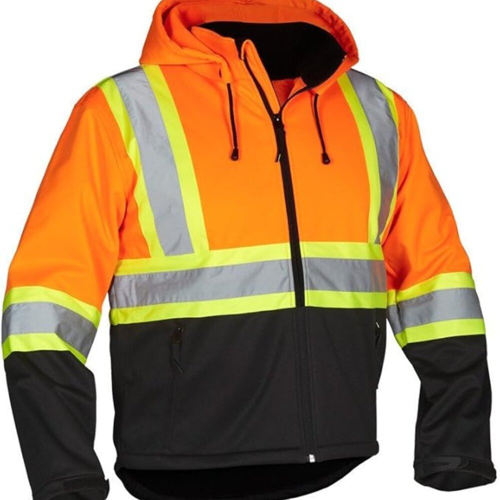 New w/Tags Forcefield Hi-Vis Safety Softshell Jacket Medium
